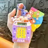 Llavero de dibujos animados creativos kappi bala de cara giratoria lindo colgante para mochila escolar llavero para llaves de coche pequeño regalo al por mayor