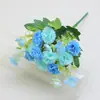 Venta al por mayor del fabricante Flores Artificiales Clásicas Escandinavas 10 Lirios Pequeños Decoración Pastoral Fresca Pequeña Clavel de Milán Flores Artificiales