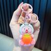 Luminosa noite luz chaveiro acessórios estudante luminoso chaveiro bolsa pingente de brinquedo pequeno presente pingente atacado