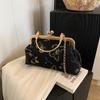 Bolso Cruzado de Hombro Único para Mujer Estilo Étnico de Moda 2024 con Estilo Fresco y Refrescante y Cadena de Mano Bolso Casual para Mujer