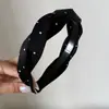 Diadema de Satén Trenzado con Lunares Estilo Coreano para Mujer, Gorro Alto Esponjoso para Calavera, Diadema para Lavarse la Cara y Presionar el Cabello, Accesorio para el Cabello Versátil para Uso Diario