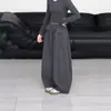 Calça Feminina 2026 Nova Coleção Primavera e Outono Calça de Algodão Patchwork de Perna Larga Infantil para Crianças Maiores, Calça Balloon Casual Solta
