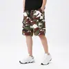 Shorts de Trabalho Camuflados Estilo Americano de Verão para Homens, Tamanho Europeu Transfronteiriço, Calças Compridas Médias Confortáveis e Modernas para Jovens, para Uso ao Ar Livre