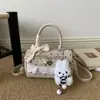Moda Coreana Tendencia Alta Apariencia Bolso Boston Bolso de Asa de Lazo Nicho Bolso de Hombro Cruzado para el Trabajo