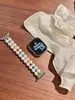 Pulseira de Relógio Elástica Colorida de Pérola com Laço Único Adequada para Apple Watch iWatch 11ª Geração 10/98Ultrase