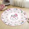 Alfombra Redonda Silla Giratoria Silla de Computadora Cesta Colgante Silla Colgante Manta Habitación Infantil Dormitorio Lindo Dibujo Animado Animación Manta de Cabecera Hogar