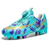 Zapatos de fútbol de caña alta transfronterizos para niños y niñas, zapatillas de entrenamiento con tacos para adultos, zapatos deportivos profesionales transpirables antideslizantes con tacos largos