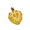Transmissão ao Vivo Volume de Corrida Pingente Dourado Areia Feminino Uma Cor por Dentro e por Fora Colar Banhado a Ouro Cobre Recorte Feminino Flor Grande Coração Flor de Hortênsia Gota d'Água