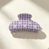 Presilha de Cabelo Ondulada Brilhante de Acetato, Presilha Tubarão de Alta Qualidade de Dongdaemun, Coreia, Piranha Elegante e Simples, Presilha de Cabelo Sereia