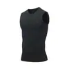 Colete esportivo de treino respirável de secagem rápida para fitness sem mangas para homens, verão, transfronteiriço, elástico, para corrida, basquete, camada base, camisa justa