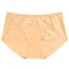 Calcinhas tipo mom sem costura de renda cintura média plus size, plus size em seda gelada para mulheres, respiráveis, com forro 100% algodão, calcinhas femininas