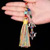 Xizang mantra de seis caracteres diamante pilão diamante sino pingente estilo nacional tambor giratório carro de viagem mochila joias atacado