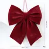 Adorno Colgante de Lazo Navideño de Amazon Decoración de Árbol de Navidad de Tela Diseño de Escena Navideña Lazo