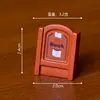 Enfeites de Micro Paisagem Desenho Animado Urso Retrô Livraria Acessórios de Decoração para Casa de Bonecas DIY Resina Pequenos Enfeites de Mesa