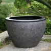 Tanque de Peixes de Cerâmica Jingdezhen Tanque de Peixe Dourado Bacia Tigela Tanque de Lótus Tanque de Tartaruga Tamanho Grande Tanque de Água com Caligrafia e Pintura Varanda
