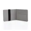 Cartera de moda para hombre transfronteriza con patrón cruzado RFID portatarjetas portatarjetas de PU coreana creativa banda elástica belleza clip dorado al por mayor