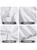 Camiseta de Algodão Manga Curta Verão Cor Sólida Gola Redonda Camiseta Branca Ombro Normal Masculina Camisetas Casuais para Casal Camisa Base Branca para Homem