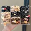 Elástico de Cabelo de Alta Qualidade para Mulheres Prenderem o Cabelo em um Rabo de Cavalo Alto, Corda de Cabelo, Elástico de Borracha de Alta Elasticidade para Adultos com Estojo de Couro, Corda de Cabelo Durável