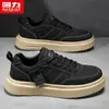 Zapatos de Hombre Huili Genuinos 2026 Primavera Nuevo Estilo Zapatos Casuales de Moda para Hombre Versátiles Ligeros con Suela Gruesa Tenis Deportivos para Hombre