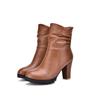 Entrega única 2022 novo salto alto {Botas de cano médio em PU botas femininas JGB2022N011025}