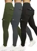 Suministro Exclusivo Transfronterizo de Pantalones Cargo de Yoga para Mujer Populares Europeos y Americanos, Leggings Ajustados de Alta Elasticidad, Más Vendidos en Europa y América