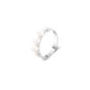 Anillo único de diseño de lujo ligero retro, anillo de personalidad de moda femenina, anillo abierto de estilo frío y alto sentido.