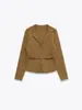 Estilo de Verano Nuevo 2025 Estilo Europeo y Americano Casual Chaqueta de Solapa de Manga Larga con Cinturón + Falda Recta de Punto Elástica Ajustada