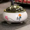Quemador de incienso cerámica mayoreo quemador de incienso hogar interior quemador de sándalo adornos creativo horno yiwu incienso quemador de incienso craquelado de hielo