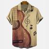 Camisa hawaiana de manga corta informal con estampado 3D de playa para hombre, estilo hawaiano, holgada, de verano, estilo transfronterizo