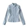 Jaqueta Quente com Gola Alta em Fleece Polar 2025 Outono Nova Cintura Fina Forrada com Fleece Esportiva Yoga Casual Top para Mulheres