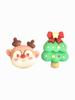 Novo Frosted Christmas Festival cartoon resina pequenos acessórios creme cola diy materiais artesanais jóias caseiras grampo de cabelo