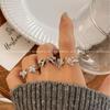 Anillo Abierto de Diseño Nicho Planeta Saturno Esmalte de Zirconio Gota de Aceite para Mujer ins Lujo Ligero de Alta Gama Anillo de Dedo Anillo