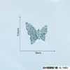 Accesorios para Uñas con Zirconia Incrustada de Cobre, Decoraciones para Uñas con Borla de Lazo Plateada, Decoraciones de Uñas Portátiles de Mariposa, Pedrería para Uñas