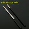 Cabo Telescópico para Puçá Aço Inoxidável 5 Seções Posicionamento Seção Curta Pequena Vara de Pesca Atacado Equipamento de Pesca Mini Cabo Telescópico Portátil para Puçá