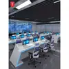 Consola de Monitoreo de Pintura Horneada Personalizada Centro de Comando Consola de Despacho Consola del Operador Sala de Monitoreo Sala de Control Central Estación de Trabajo Escritorio