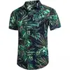 Nueva Camisa Casual Holgada Estilo Hawaiano con Estampado Floral Juvenil