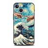 Funda de teléfono de dibujos animados de grandes olas marinas adecuada para iPhone16