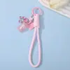 Nuevo Lanyard para Teléfono de Oso de Caramelo de Resina Llavero de Bolso DIY Accesorio Versátil Colgante de Cuerda Tejida Venta al por Mayor