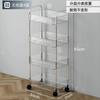 Carrito de Exhibición Transparente de Acrílico Móvil Personalizado Estante de Almacenamiento Estante de Bocadillos para Dormitorio Estante de Almacenamiento Caja de Cosméticos