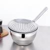 Colador Hogar Cocina Acero Inoxidable 304 Cuchara Colador Grande Filtro para Comercial Frito Cuchara de Pesca Colador Especial para Escurrido de Aceite Colador