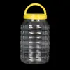 Botella de miel de 10 kg botella de plástico frasco transparente PET diámetro grande botella para alimentos Cubo para pepinillos frasco para huevos de pato cubo para cebo de peces