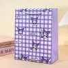 Bolsa de Regalo Sanrio con Licencia Oficial Kuromi Kuromi Bolsa de Regalo de Cartón Blanco Bolsa de Regalo Bolsa para Dulces de Halloween
