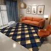 Nueva Alfombra de Piso Sala de Estar Dormitorio Lujo Ligero Alta Calidad Simple Cobertura Total Sofá Alfombra de Piso Grande Mesa de Café Limpiable Alfombra de Mesita de Noche