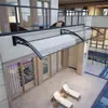 Toldo de aleación de aluminio para lluvia, dosel extra grueso para cabeza de puerta, alero de entrada, ventana de balcón, protector solar, refugio para la lluvia, exterior, hogar, venta al por mayor