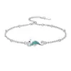 Aliexpress Producto Nuevo Tobillera de Cobre Verano Playa Tortuga Estrella de Mar Moda Versátil Diseño de Nicho Joyería para el Pie para Mujeres
