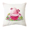 Funda de almohada de Pascua Amazon Cubierta para sofá de sala de estar Funda para almohada de coche Cojín para ventana de mirador Cintura de oficina