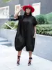 TW650 Verano Transfronterizo Europeo y Americano Cárdigan Vestido Holgado talla extra Color Sólido Moda Simple para el Trabajo Dulce Vestido de Manga Corta