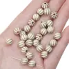 Acrílico Francés Retro Pintado Dorado Cuentas Planas Cuentas Redondas Hecho a Mano DIY Joyería Pulsera Collar Colgante Accesorios Cadena para Teléfono Móvil