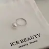 Anillo de Plata de Ley S925 con Perla de Imitación Estilo Francés, Diseño Sencillo de Nicho, Anillo Estilo Ins, Elegante Accesorio de Mano Casual