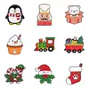 Insignia Broche Metálico Navideño Serie de Nuevo Producto Transfronterizo con Forma de Pingüino, Muñeco de Nieve, Coche y Oso de Dibujo Animado Lindo